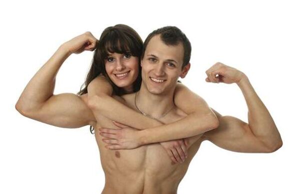 woman and man who increase potency with products