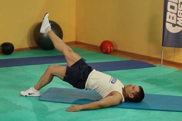 Gluteal bridge exercise for regulating potency in men